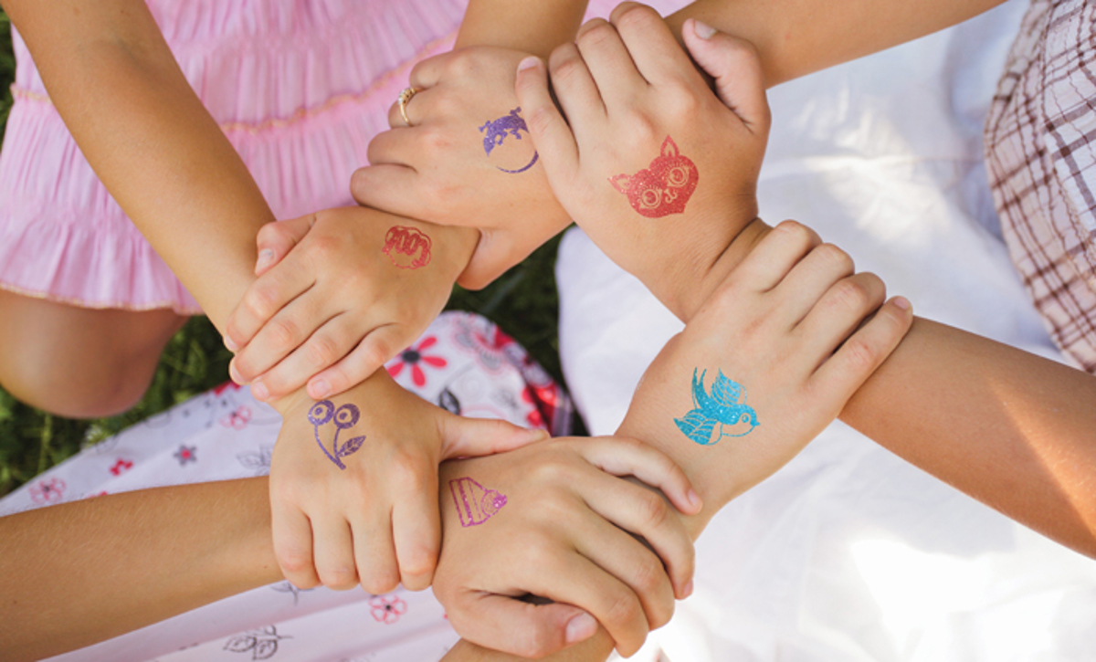 Glittertattoos Kindertattoos Kinder Tattoos Meisjescadeau Girlslabel