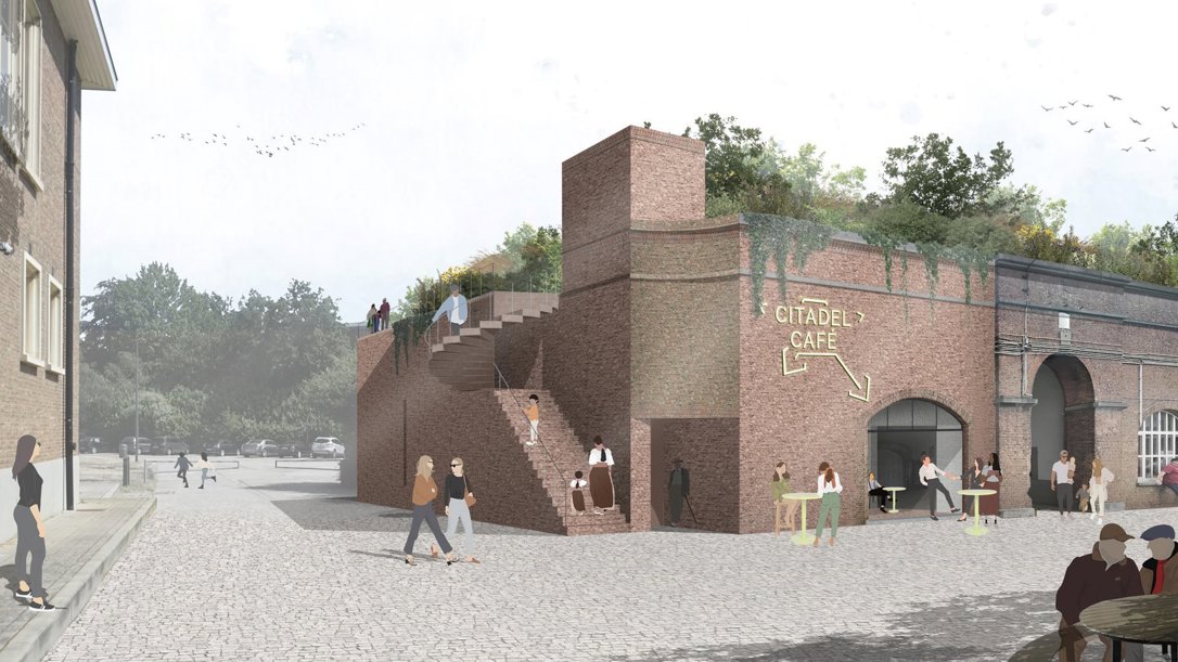 Diest stelt winnend ontwerp van fase 1 in de herbestemming van de citadel voor