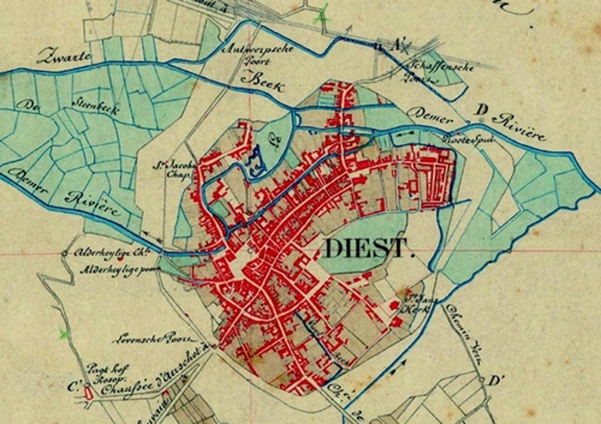 Diest kaart
