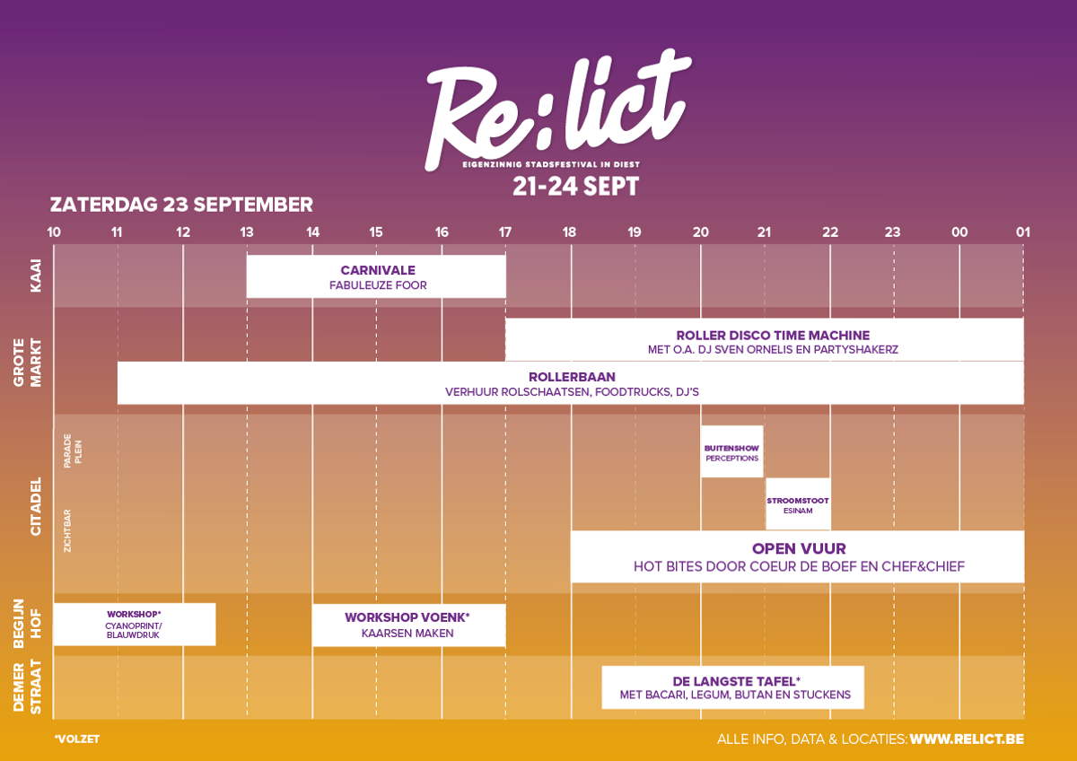 RELICT TIMETABLE A3 ZATERDAG